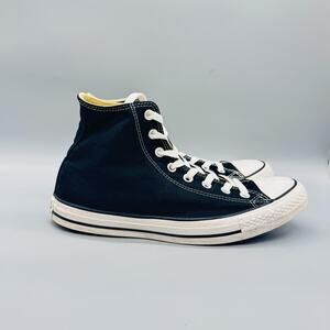 Converse Shoes Mens 10.5 Black Textile Chuck Taylor All Star High Top Sneakers